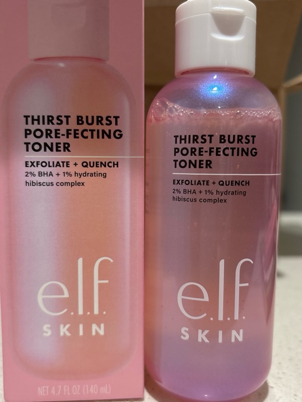 e.l.f. Skin Thirst Burst Pore-Fecting Toner - Shimmer Pink